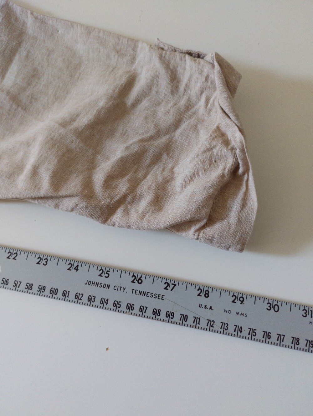 Joe Fresh Linen Cotton Roll Cuff Pant Beige Neutral Drawstring Casual Pants XL - Picture 6 of 7